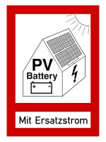 PROTEC Brandschutzzeichen PWZPV4 PV-Anlage SSF