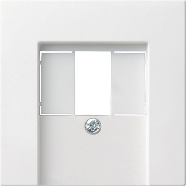 GIRA Abdeckung 027627 TAE Stereo USB System 55 Reinwei&szlig; seidenmatt